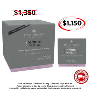 Crema Homme + Crema de Viaje Homme
